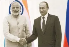  ?? PTI ?? Prime Minister Narendra Modi with Russian President Vladimir Putin during a bilateral meeting, Tashkent, Uzbekistan (File Photo)