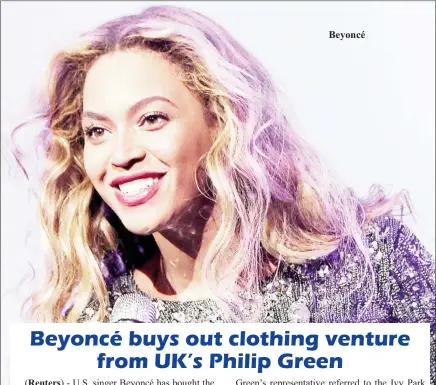  ??  ?? (Reuters) Beyoncé
