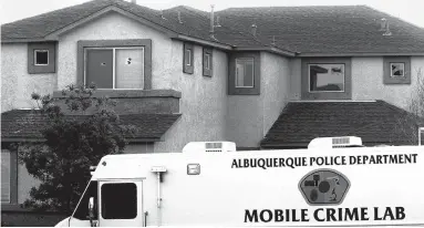  ?? GREG SORBER/JOURNAL ?? The Martin home on the 10500 block of Coyote Canyon NW. Armand Martin, 50, was shot in May 3, 2014 after an hourslong standoff with APD’s SWAT team. The District Attorney’s Office announced Wednesday that prosecutor­s won’t seek charges against officer...