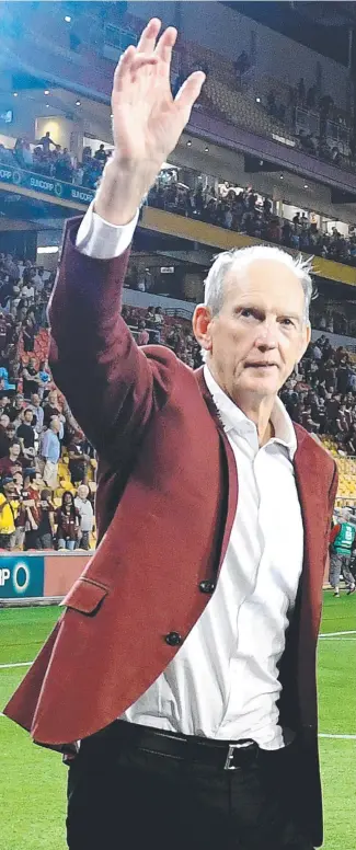  ?? Picture: Bradley Kanaris/Getty Images ?? Wayne Bennett as Maroons coach in 2020.