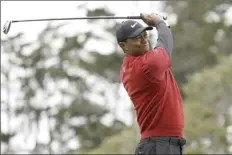  ?? AP file photo ?? Tiger Woods has played just three tournament­s — 10 rounds — since he won the Masters. Next up is the British Open at Royal Portrush, which he has never played.