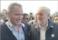  ?? PHOTO: TWITTER ?? Corbyn with Miko Peled, who has questioned the Shoah
