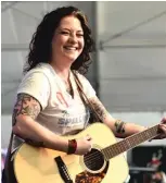  ?? GETTY IMAGES ?? Ashley McBryde performs in April during Stagecoach California’s Country Music Festival in Indio, California.