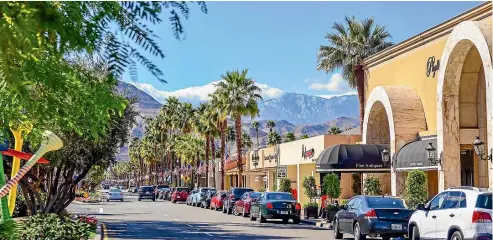  ?? SUPPLIED ?? The heat can limit daytime activities to the swimming pool but, at night, Palm Canyon Drive comes alive.