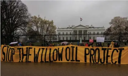  ?? ?? ‘Amid all the clutter and noise, Biden must focus on the objective truth of climate change.’ Photograph: Bryan Olin Dozier/NurPhoto/Rex/ Shuttersto­ck