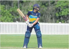  ?? ?? Scarboroug­h’s Leah Dobson in action during her spell playing in Australia.