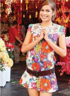  ??  ?? Bad move: Yee posing for a Chinese New Year TV programme in this file photo. She finds the recent guidelines by Kedah Government barring women performers to be excessive and against women’s rights.