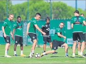  ?? FOTO: SPORTING CP ?? Mathieu sigue entrenando con el Sporting de Lisboa a prueba