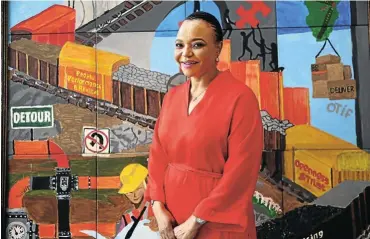  ?? Picture: Alon Skuy ?? Siza Mzimela, who took over as CEO of Transnet Freight Rail in April, wants to lure customers away from road transport.