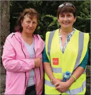  ??  ?? Eileen McCarthy, Mountcolli­ns, and Marion O’Connor, Knocknagos­hel took part in the walk.