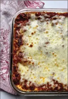  ?? (Arkansas Democrat-Gazette/Kelly Brant) ?? Easy Beef and Three Cheese Lasagna