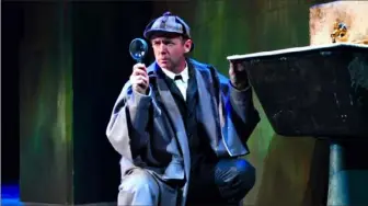  ?? Suellen Fitzsimmon­s ?? Actor David Whalen in his iconic role as Sherlock Holmes.