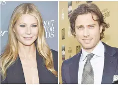  ??  ?? Gwyneth Paltrow on Monday confirmed her engagement to US television producer Brad Falchuk in an interview for the latest edition of her lifestyle magazine Goop.