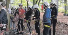  ?? FOTO: CMPG ?? Viel Spaß hatten die Schüler im Kletterpar­k.