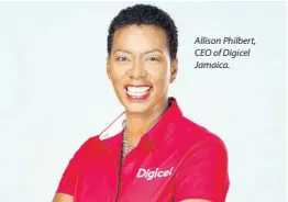  ??  ?? Allison Philbert, CEO of Digicel Jamaica.