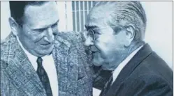  ?? FOTOS: CEDOC PERFIL ?? ADVERSARIO­S, AMIGOS. Juan Domingo Perón y Ricardo Balbín.
