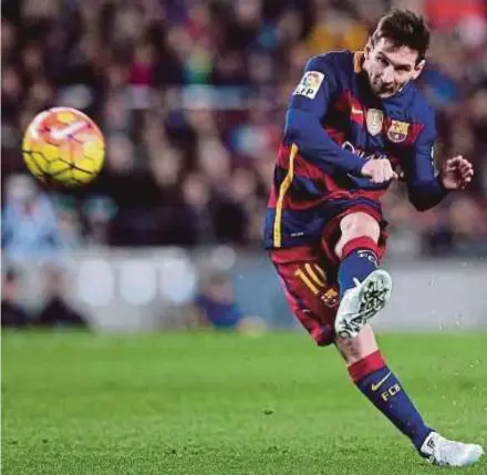  ??  ?? Luis Enrique
AFP pic
Lionel Messi