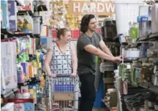  ?? MARK SCHAFER/HBO ?? Hannah, played by Lena Dunham, and Adam, played by Adam Driver, reunited for a heartbreak­ing moment in Season 6 of Girls.