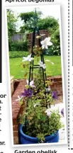  ??  ?? Garden obelisk