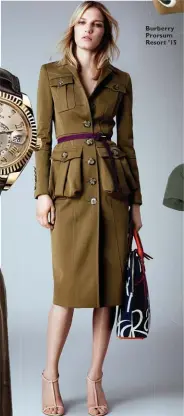  ??  ?? Burberry Prorsum Resort ’15