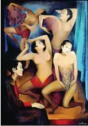  ??  ?? «Takka-Takka baila» (1926), de Ernest Neuschul, una obra que muestra el culto al cuerpo