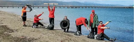  ??  ?? A Great Community Clean Up event like this one in Petone last year is a great way to improve your neighbourh­ood.