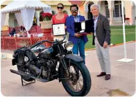  ??  ?? 6. The Best Motorcycle of the Show was the 1940 Indian-Junior Scout, owned by Sandeep Kapoor