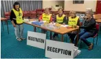  ??  ?? Volunteers Sally Woodhead, Jan Wilkinson, Gaye Broker, Janet Luxton and Brenda Eagle at the Civil Defence