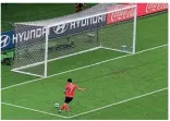  ??  ?? World Cup…Son scores into an empty net against Germany in 2018