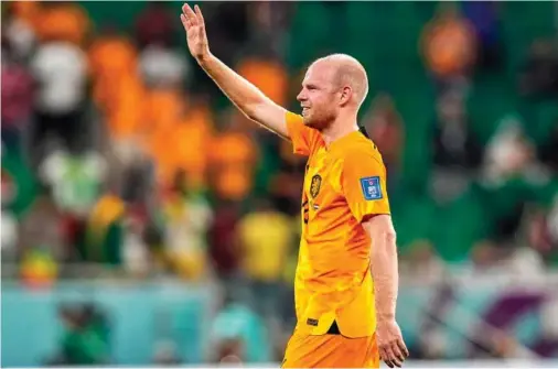  ?? AP ?? Davy Klaassen celebra su gol a Senegal en el debut de ambas seleccione­s en el Mundial de Qatar.