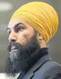  ??  ?? The question of whether using force is justifiabl­e to achieve political goals can’t be answered in a “simplistic manner,” Jagmeet Singh said.