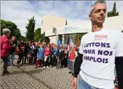  ?? (Photo Philippe Arnassan) ?? Le Centre des finances publiques de Draguignan était fermé au public hier, en raison de la grève de nombreux agents.