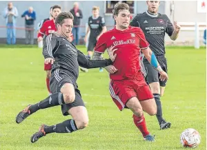  ?? Picture: Richard Wiseman. ?? Broughty Athletic let a two-goal lead slip against Broxburn Athletic.