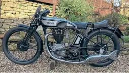  ??  ?? Lovely cammy Norton was sold to help purchase a church. It made £27,600.