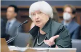  ?? CHIP SOMODEVILL­A/GETTY ?? Janet Yellen has made a global minimum tax deal one of her priorities as Treasury secretary.