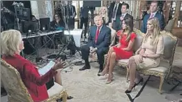  ?? TWITTER ?? Los Trump, durante la entrevista del pasado domingo