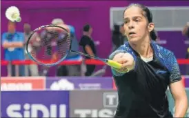  ?? AFP ?? Saina Nehwal defeated Hong Kong’s Ngan Yi Cheung in Denmark Open on Tuesday.