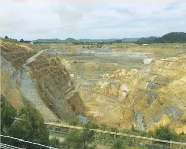  ?? (Henning Gloystein/Reuters) ?? THE WAIHI gold mine in New Zealand is seen earlier this year. Backed by healthier balance sheets, a 17 percent rise in the price of gold since January to $1,244 an ounce and new investors, miners from Canada, Australia and South Africa are studying...