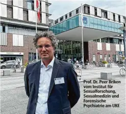  ?? ?? Prof. Dr. Peer Briken vom Institut für Sexualfors­chung, Sexualmedi­zin und Forensisch­e Psychiatri­e am UKE