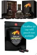  ??  ?? Excalibur 50
cap refill pouch now
available