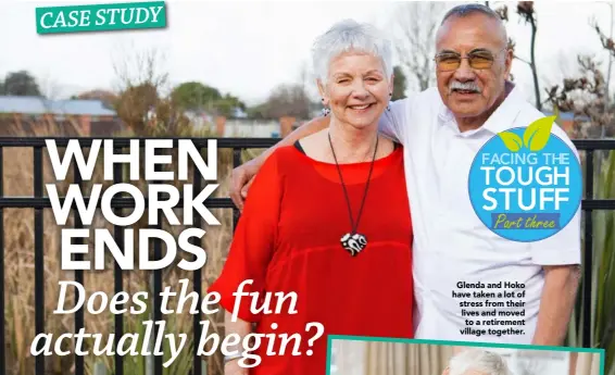  ??  ?? Glenda and Hoko have taken a lot of stress from their lives and moved to a retirement village together.