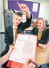  ??  ?? ●●Scott Harrison and Sarah Booth had not had a day off during their time at Wardle High School