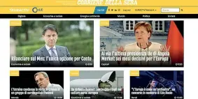  ??  ?? Lo screenshot di Euractiv (che riunisce le redazioni di 13 Paesi), alla cui versione italiana contribuis­ce il Corriere