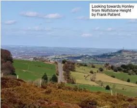  ??  ?? Looking towards Honley from Wolfstone Height by Frank Patient