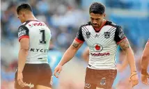  ?? GETTY IMAGES ?? Shaun Johnson looks downcast after the loss to the Titans last weekend, one of the low points of the Warriors’ season.