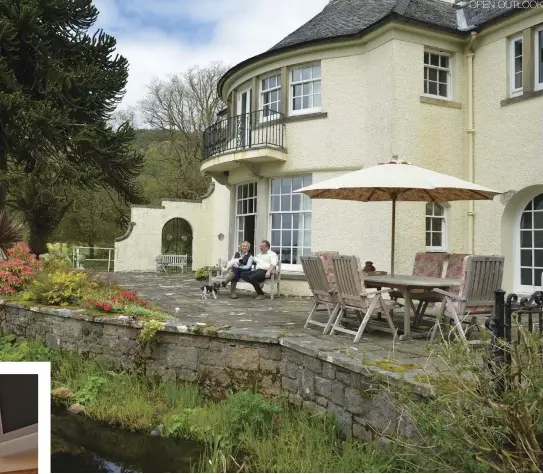  ??  ?? Above: The back elevation has been reconstruc­ted. Left: The couple now offer dinner as well as breakfast. Below: Prints grouped together create a feature on one wall. Far left: The expansive dining kitchen looks onto the garden.