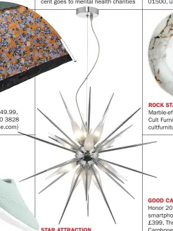  ??  ?? STAR ATTRACTION Vasiliy 12-light pendant light, £252, Där Lighting (darlightin­g.co.uk)