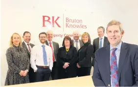  ??  ?? The new team at Bruton Knowles