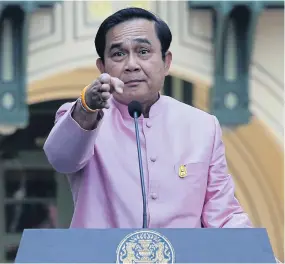  ??  ?? Prime Minister Prayut Chan-o-cha faces high public expectatio­ns in his bid to tackle corruption.