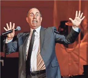  ?? ROBERT ALTMAN/INVISION/AP ?? Jerry Seinfeld performing at Carnegie Hall in New York in 2017.
